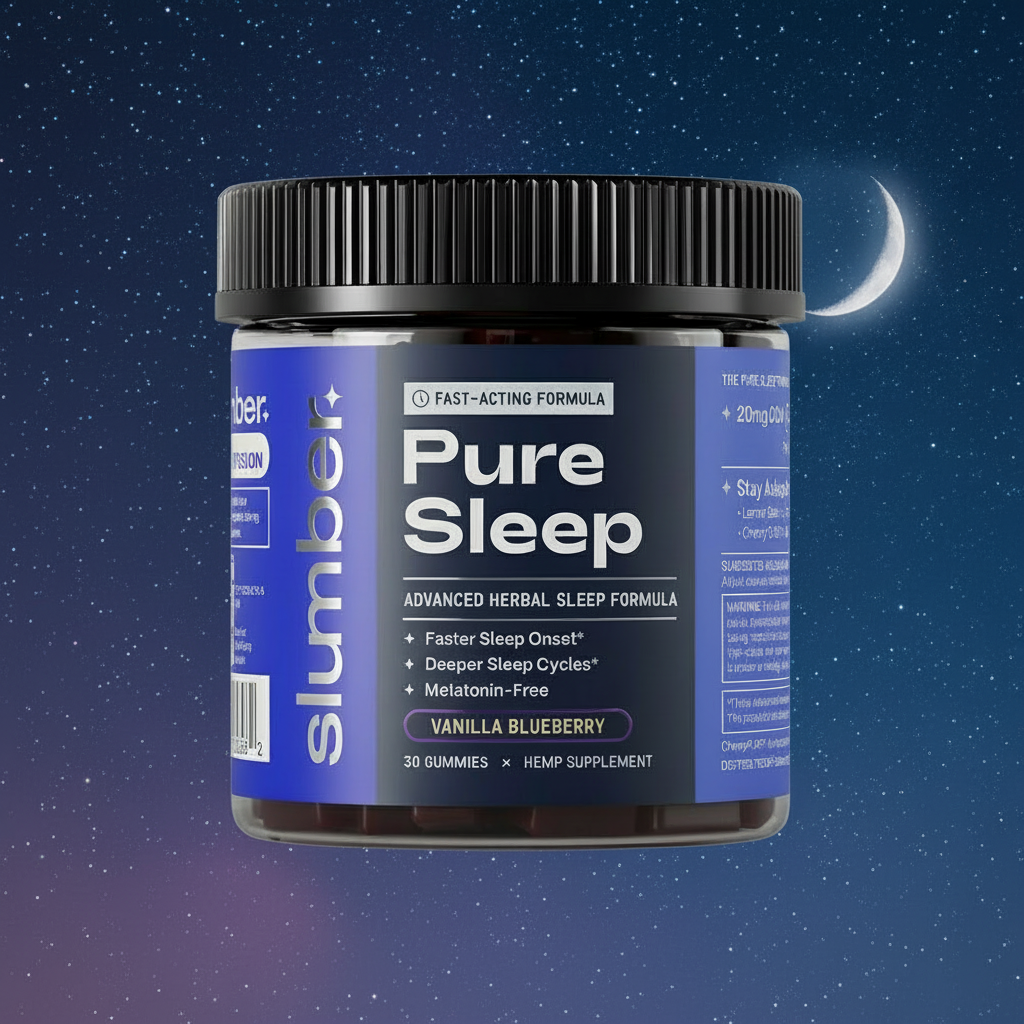 Slumber Pure Sleep - Natural Sleep Aid & Relaxation Support Supplement