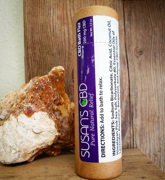 Susan's 200mg Bath Fizz tube - Lavender, Rosemary, & Bergamot