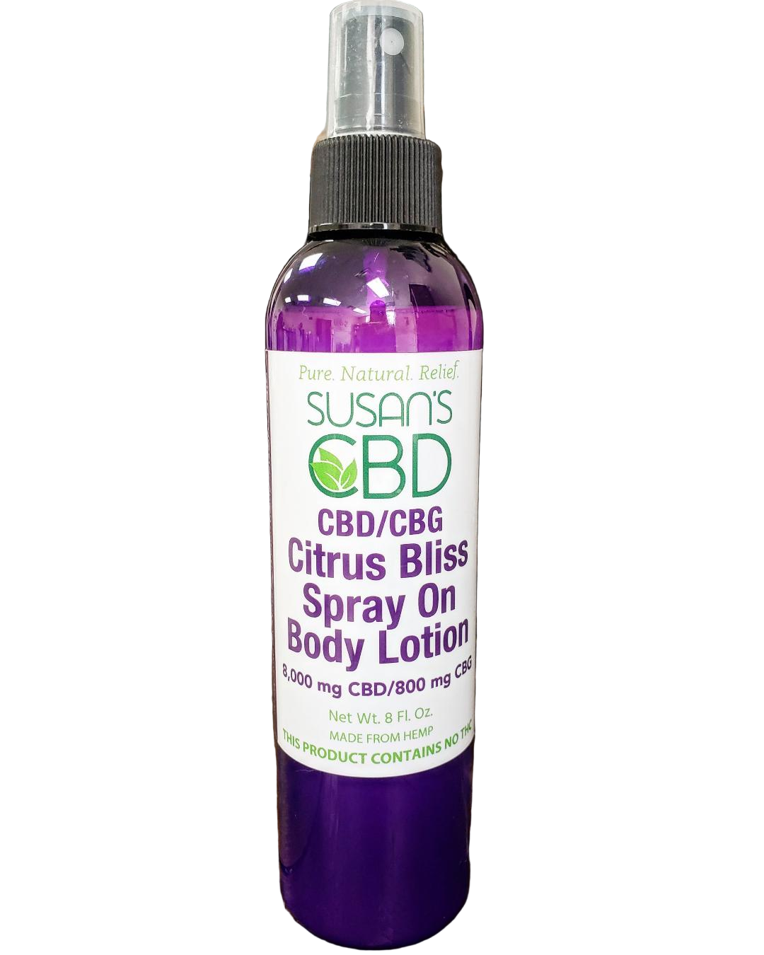 Susan's Citrus Bliss 8000mg Spray Lotion