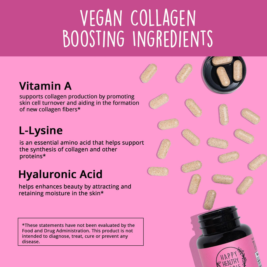 Vegan Collagen Builder with Hyaluronic Acid - Plant-Based Skin & Joint Support