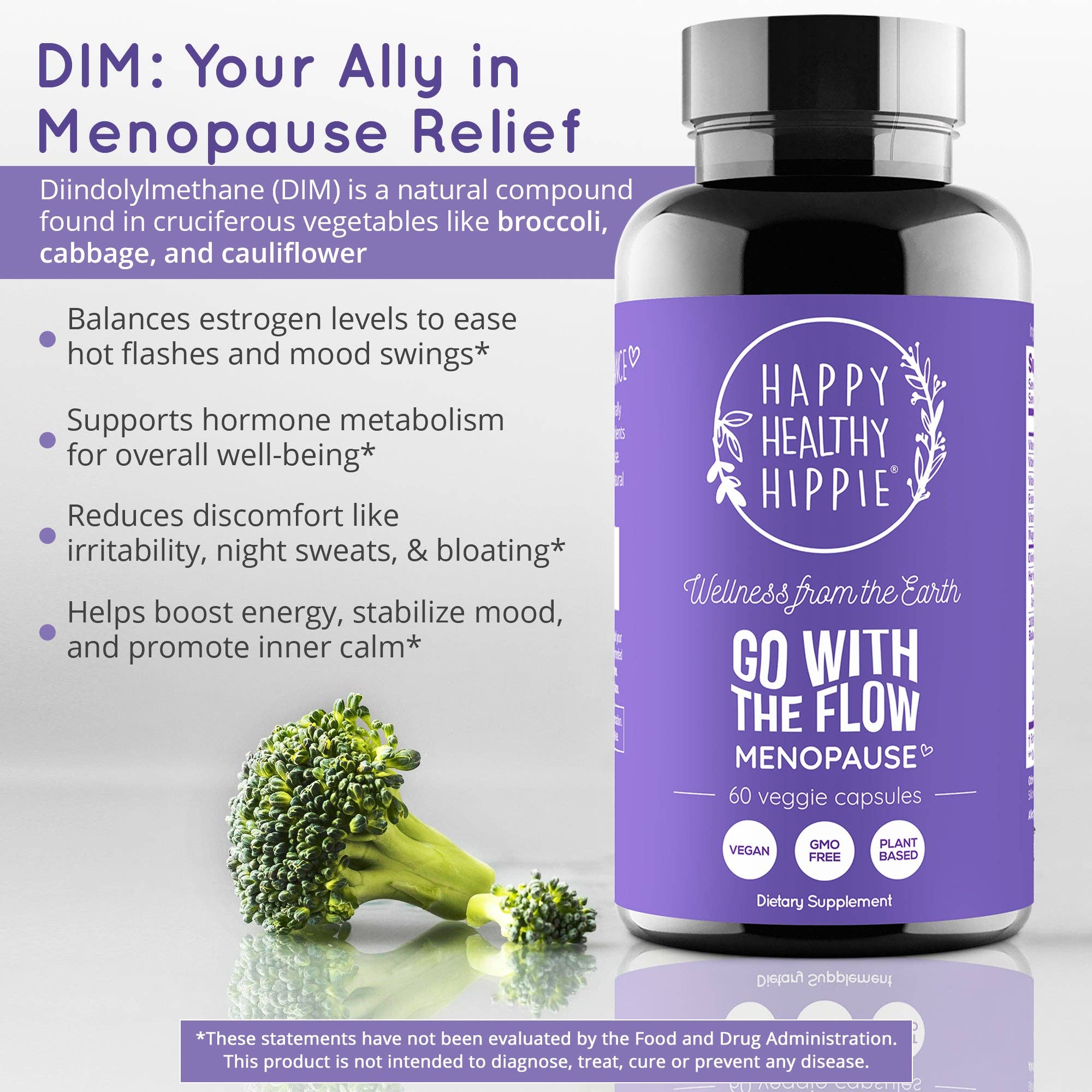 Go With The Flow Menopause Support - Natural Hormone Balance Supplement