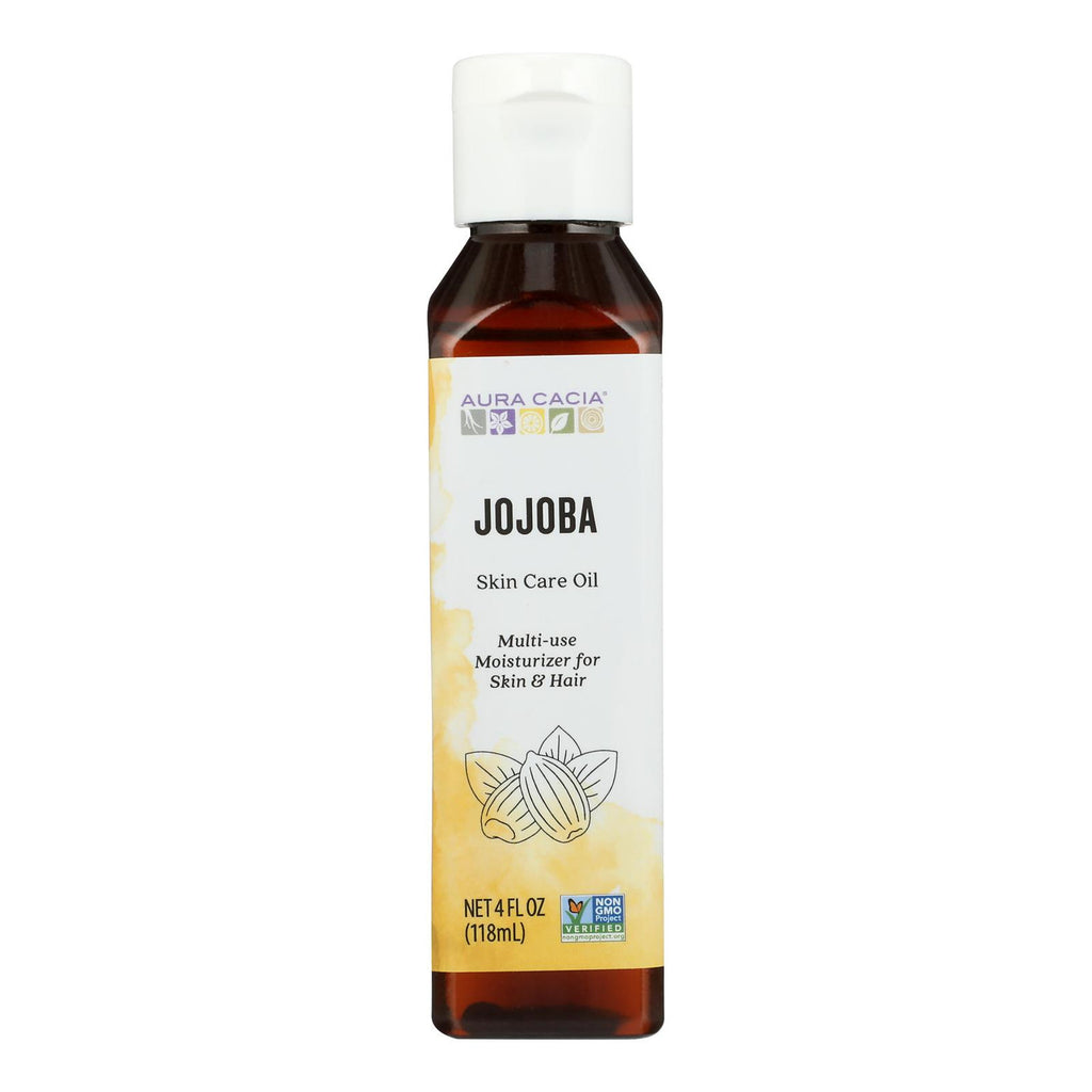 Aura Cacia Jojoba Oil - Pure Natural Skin Moisturizer & Carrier Oil
