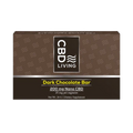 CBD Living Dark Chocolate Bar packaging on a white background
