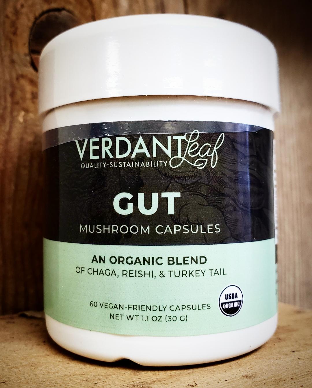 Verdant Leaf Blend: Gut - Chaga, Reishi, Turkey Tail