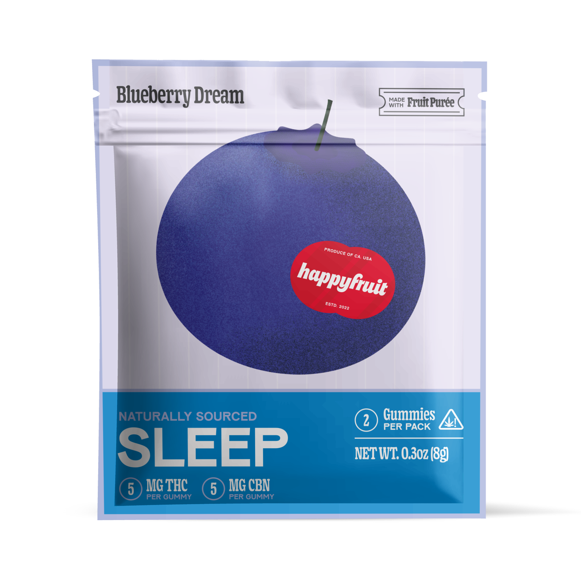 Blueberry Dream - THC + CBN Sleep Gummies for Deep Rest & Relaxation
