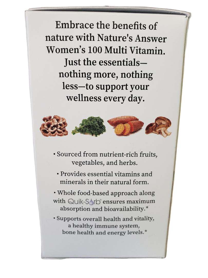 Women's 100 Multivitamin - Complete Daily Nutrition for Women's Health