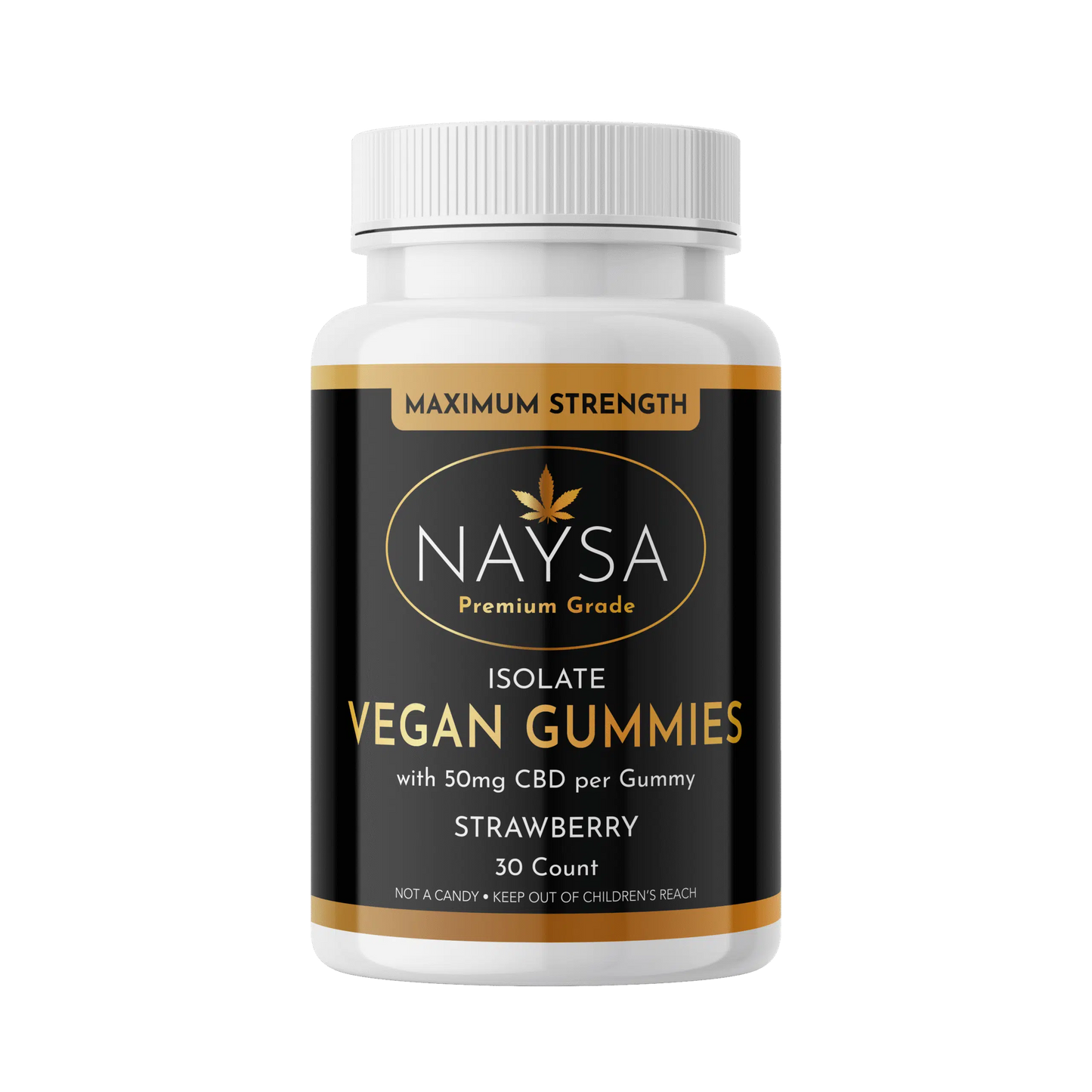 Naysa Isolate Gummies - 50mg CBD Isolate for Stress Relief & Daily Wellness