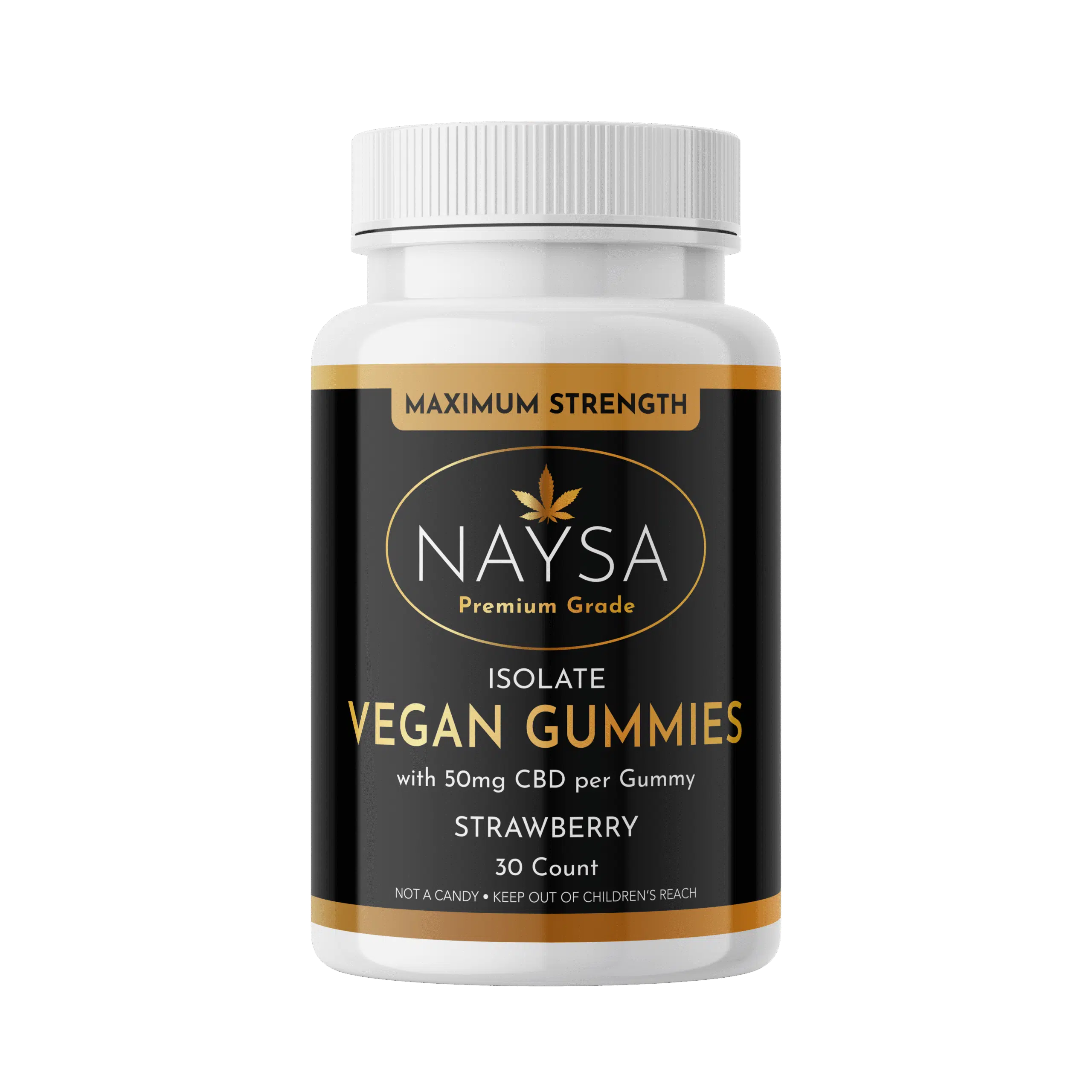 Naysa Isolate Gummies - 50mg CBD Isolate for Stress Relief & Daily Wellness