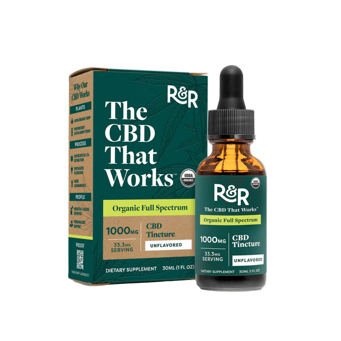 R&R Full-Spectrum CBD Tincture - Premium Hemp Oil for Wellness