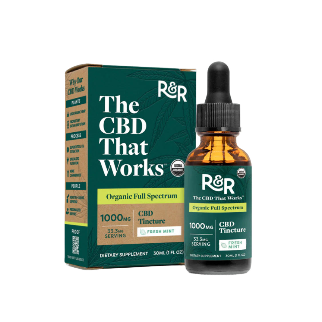R&R Full-Spectrum CBD Tincture - Premium Hemp Oil for Wellness