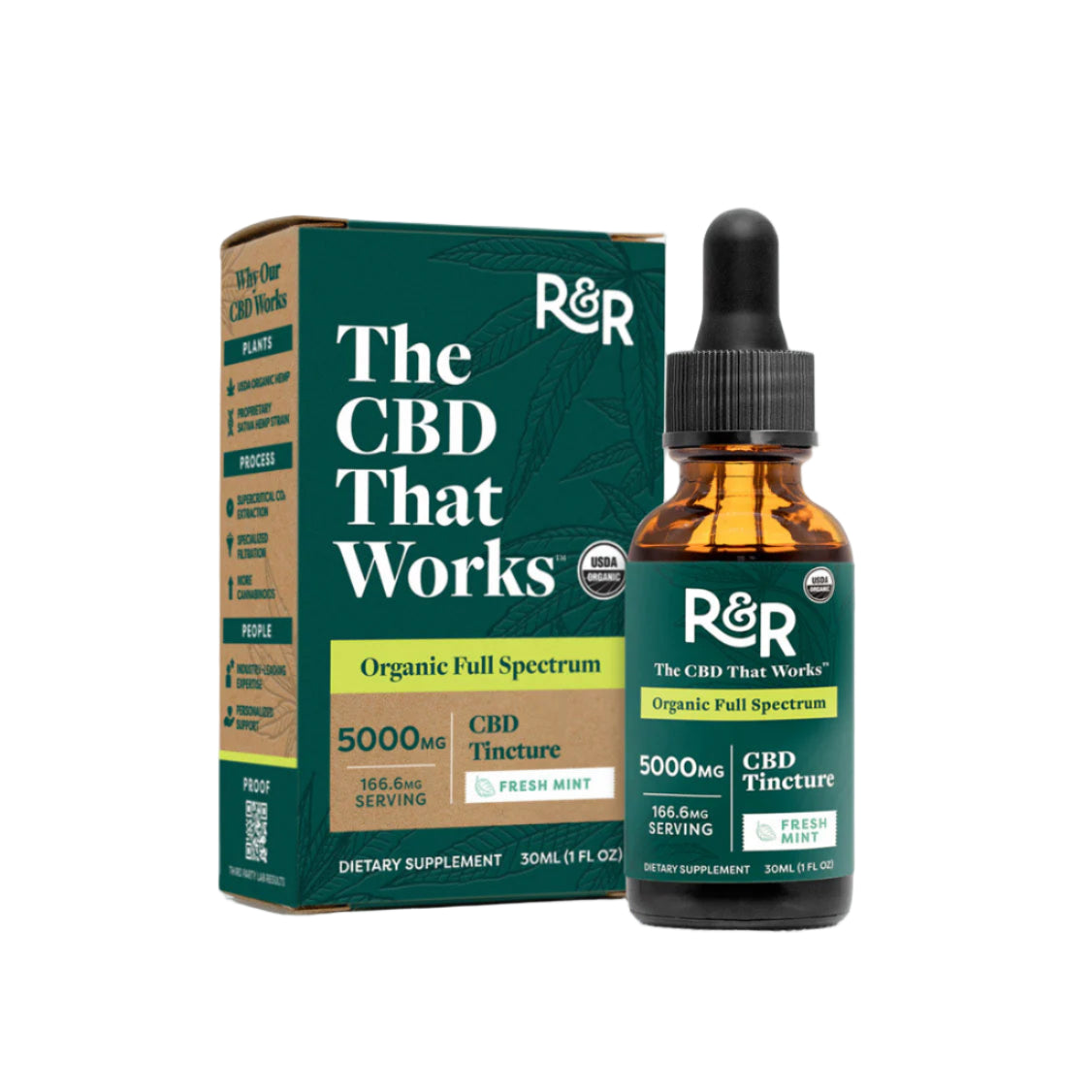R&R Full-Spectrum CBD Tincture - Premium Hemp Oil for Wellness