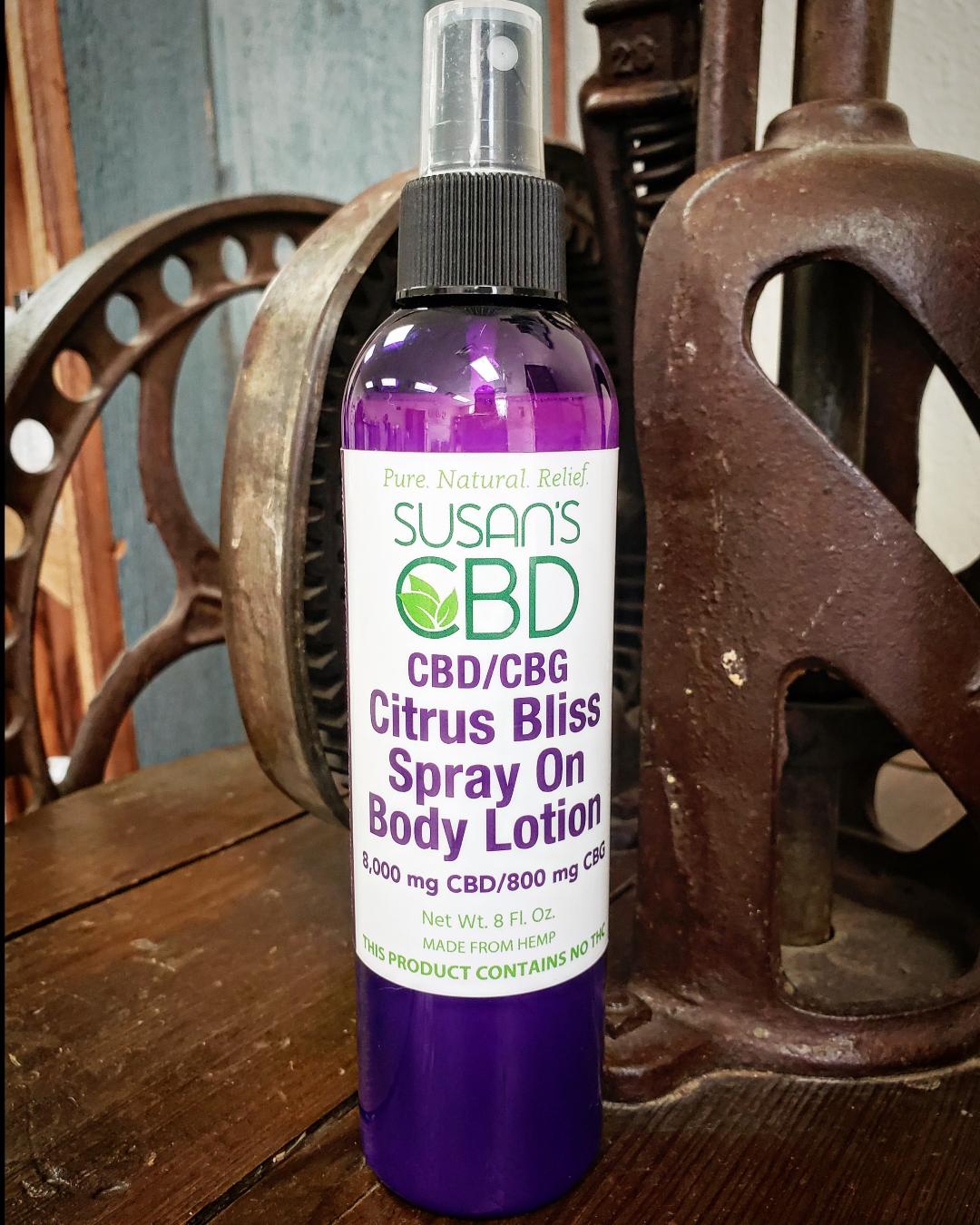 Susan's Citrus Bliss 8000mg Spray Lotion