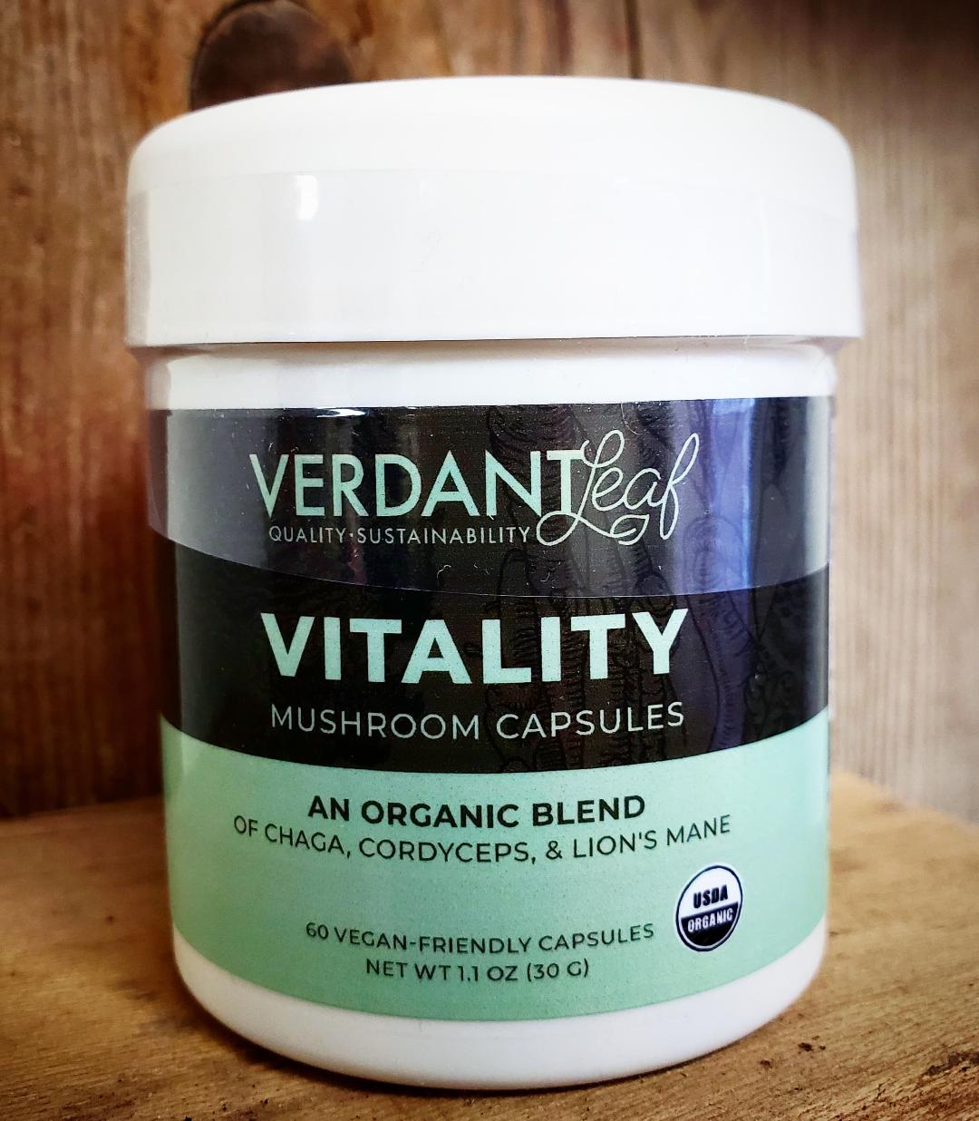 Verdant Leaf Blend: Vitality - Chaga, Cordyceps, & Lion's Mane