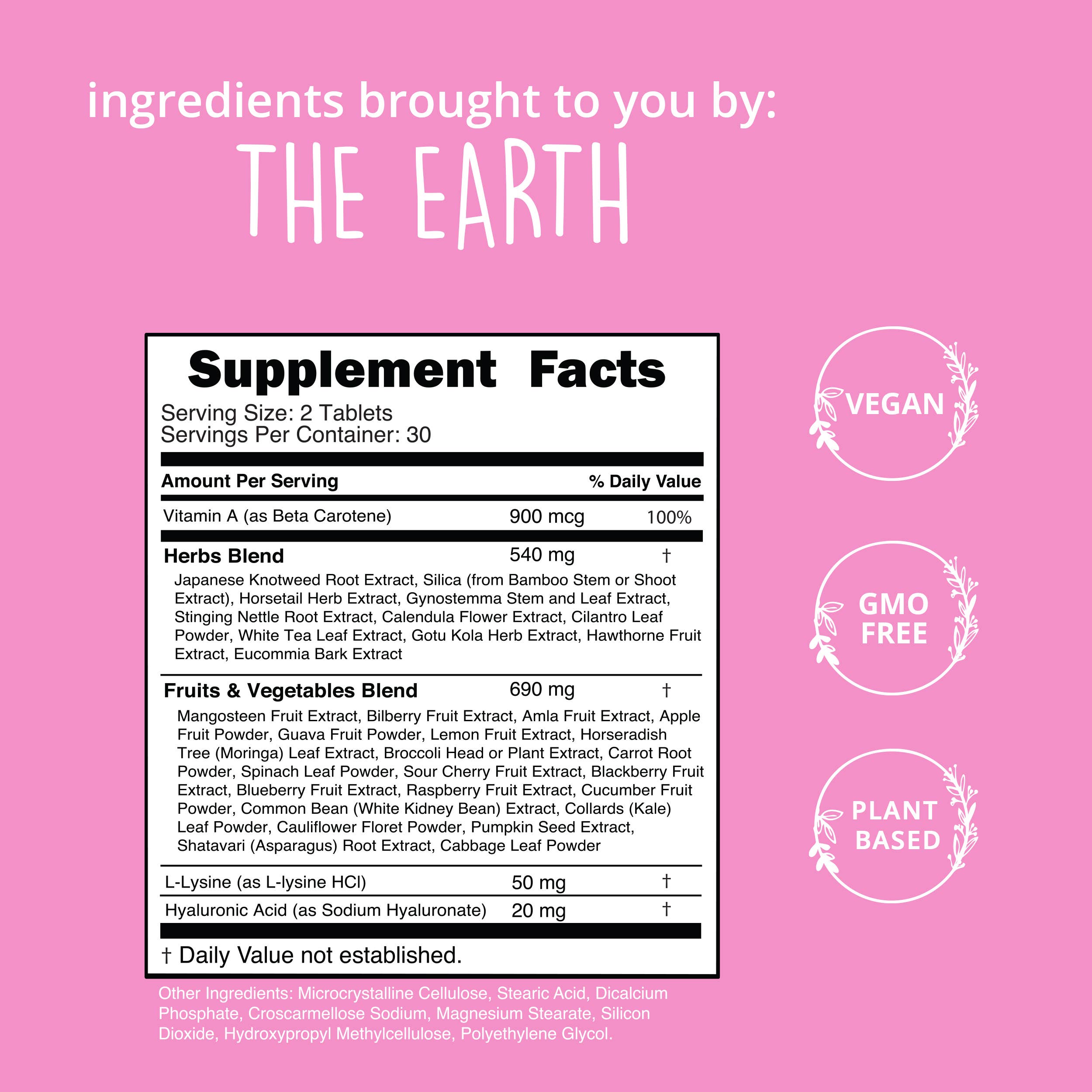 Vegan Collagen Builder with Hyaluronic Acid - Plant-Based Skin & Joint Support