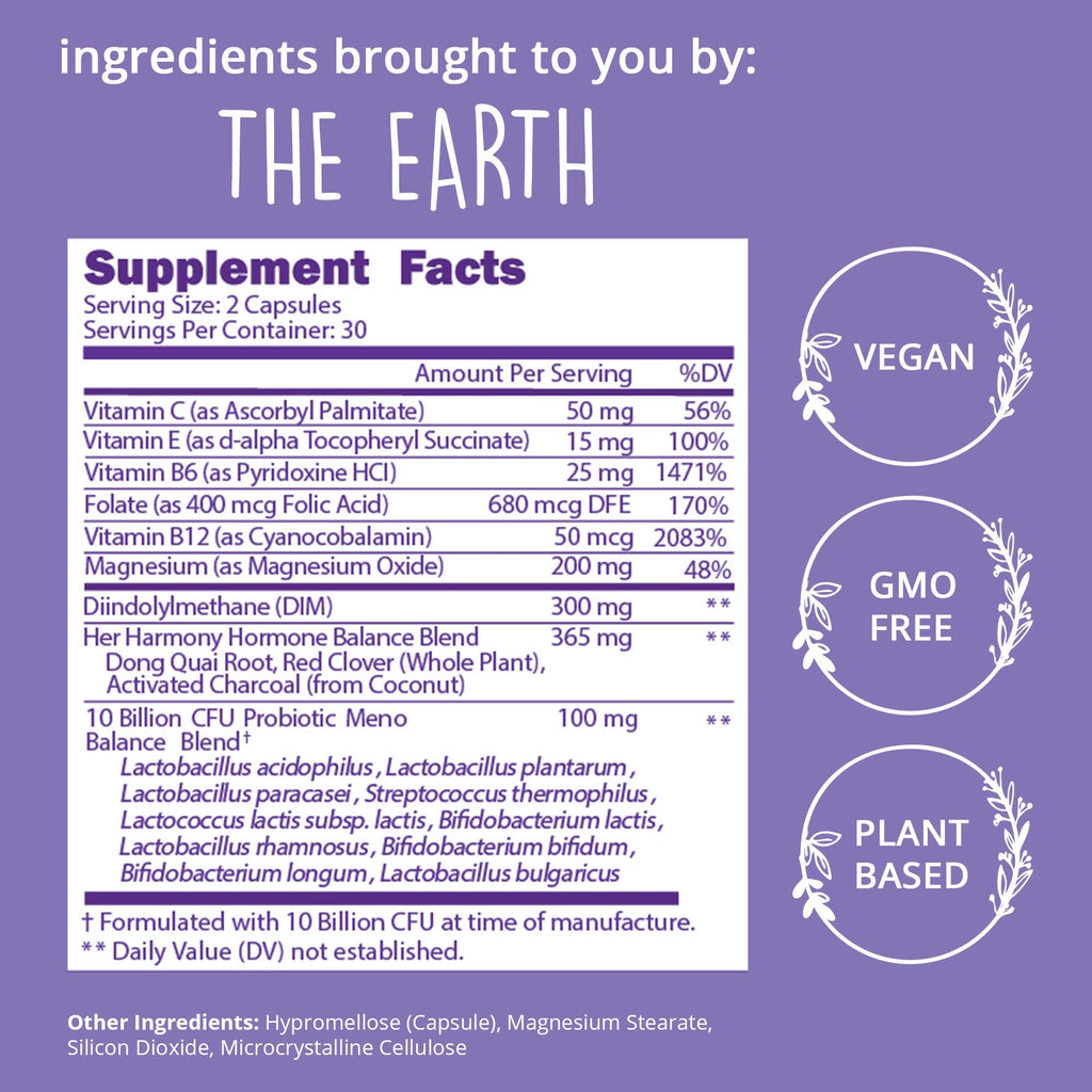 Go With The Flow Menopause Support - Natural Hormone Balance Supplement